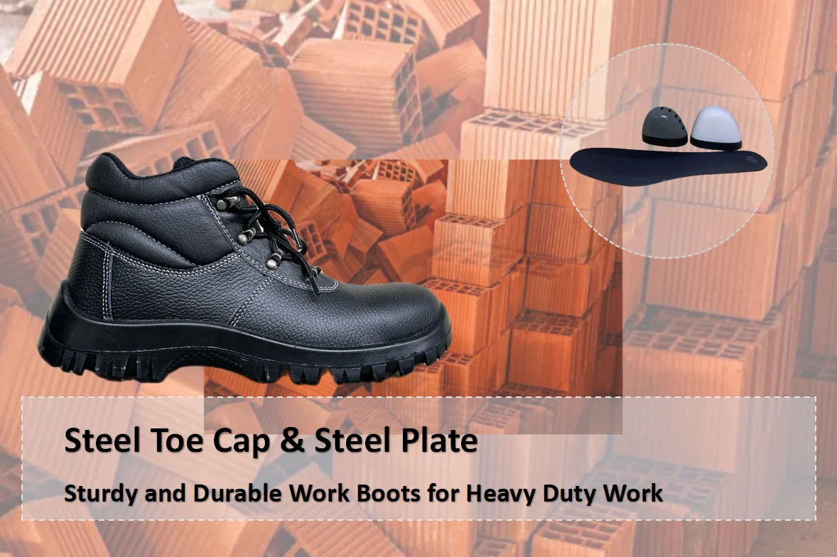 High top Steel Toe Shoes for Men Lightweight Comfortable Work Safety Shoes Puncture Proof ESD Antistatic Shoes Booties