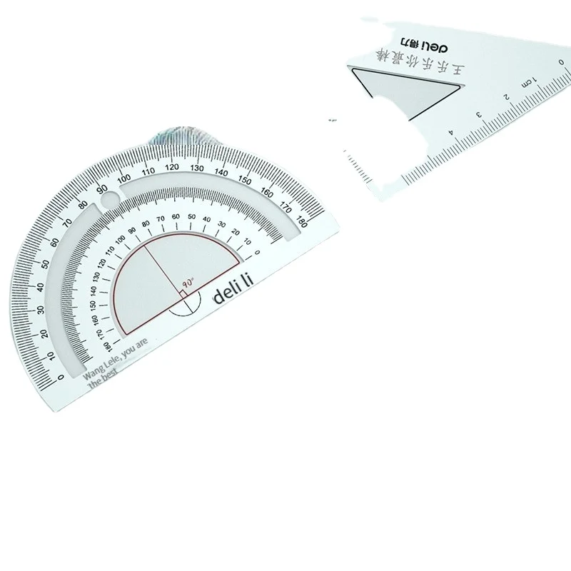 Deli 79516 Алюминиевая линейка Набор для учеников начальной школы лазерная гравировка волнистые линии металлическая