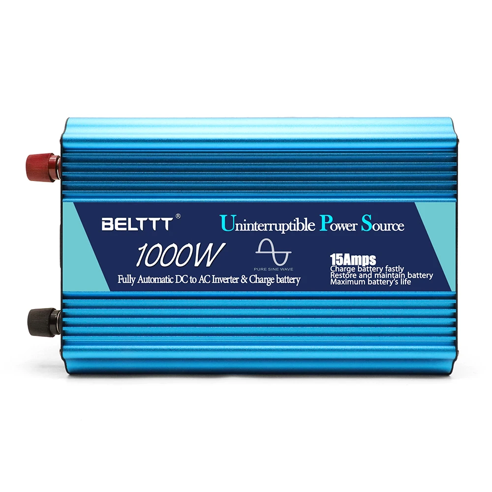 DC to AC Rechargeable UPS 1000w inverter with battery charger UPS