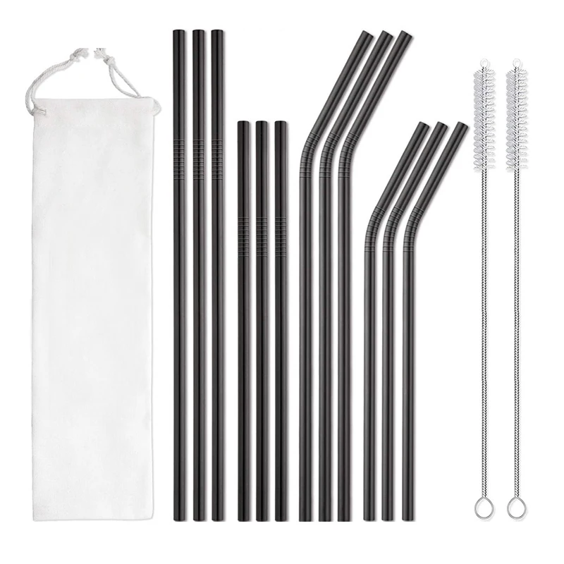 Food Grade Biodegradable Reusable Drinking Straw Metal Stainless Steel Straw