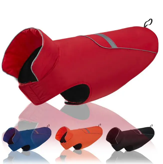 
China dog winter jacket fleece dog coat waterproof for outdoor pet cape clothing dog dress 