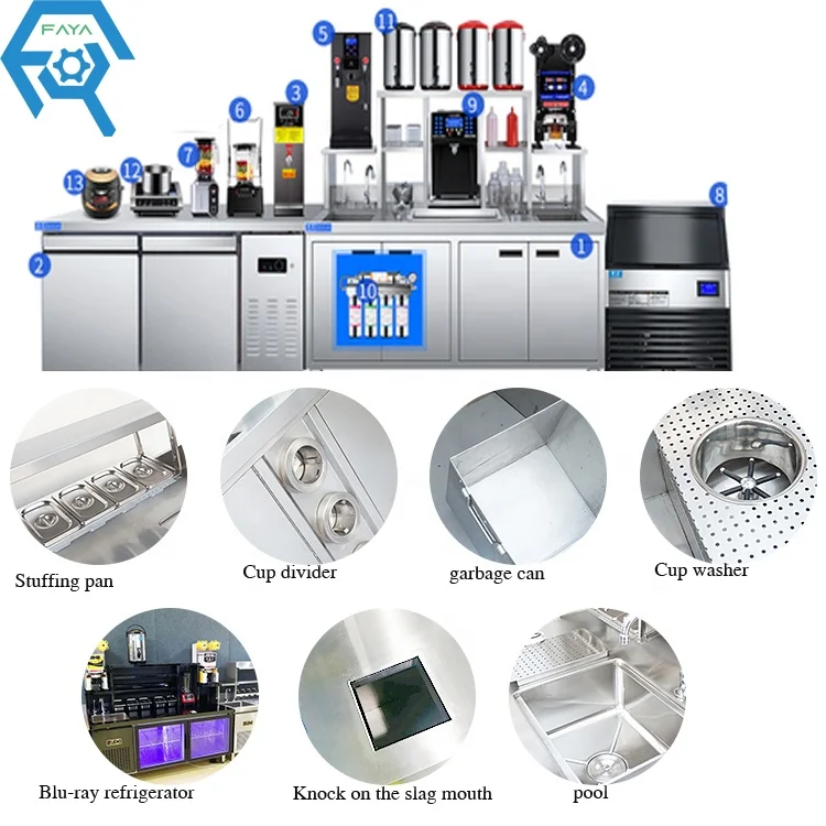 Professional Customized hot/cold drink snow gram salad station multi-layer kitchen freezer desktop storage rack