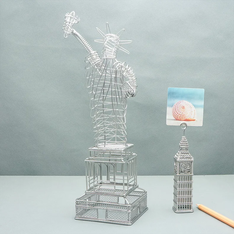 Metal Craft Sign For USA Statue Of Liberty Building Home Decoration Art Souvenir