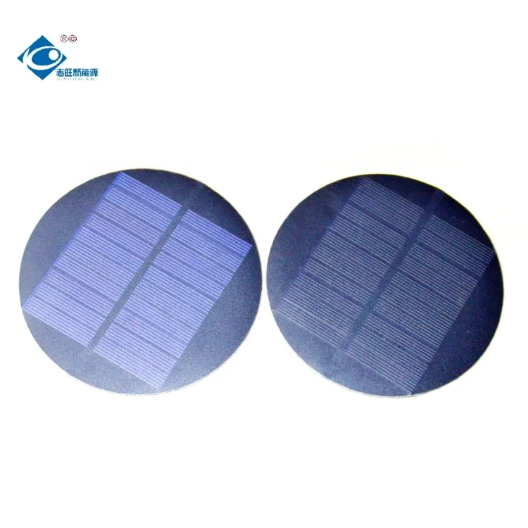 Innovative Product 6V ETFE/PET Semi Solar Panel Charger ZW-Dia120-PET Thin Film Flexible Poly Solar Panel