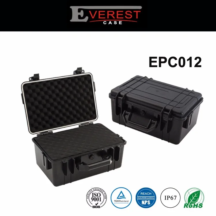 High Security Waterproof Storage Instrument Tool Plastic Case With Foam