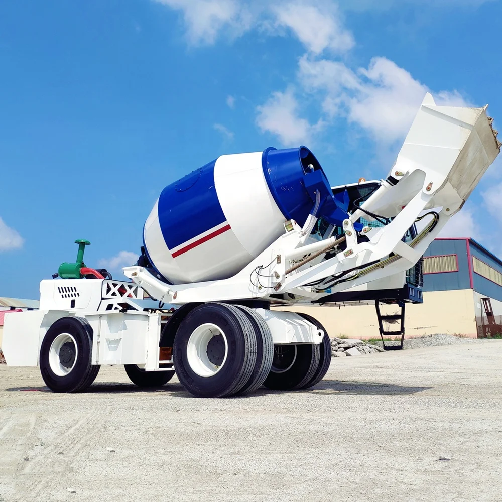 shandong self loading concrete mixer truck construction carmixer
