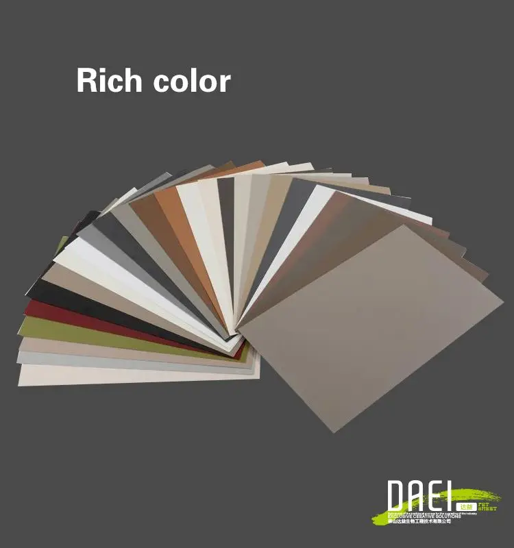 Weather and chemical resistance Use PUR Hot Laminated Machine to Adhesive  PETG Color  Sheet