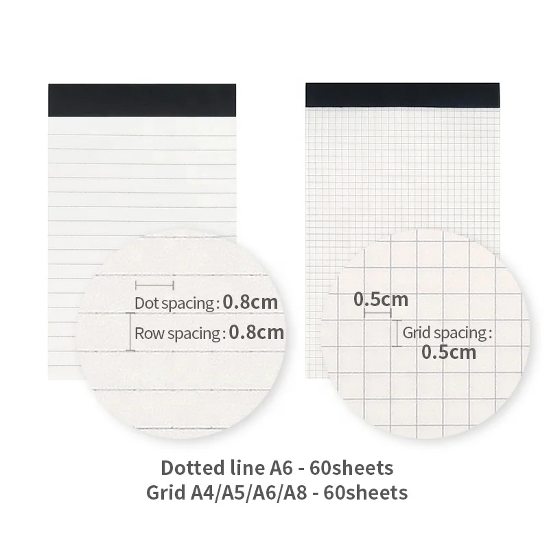 Custom notepad a4 printing perforated tear off pages note pad custom logo printed