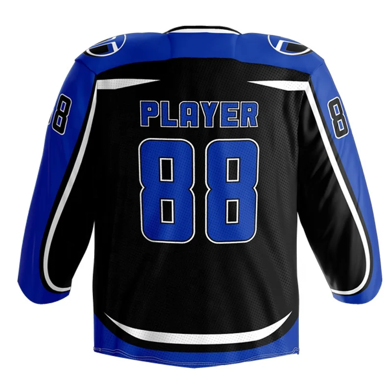 High quality wholesale long sleeve youth reversible training practice blank sublimation custom ice hockey jersey made in china