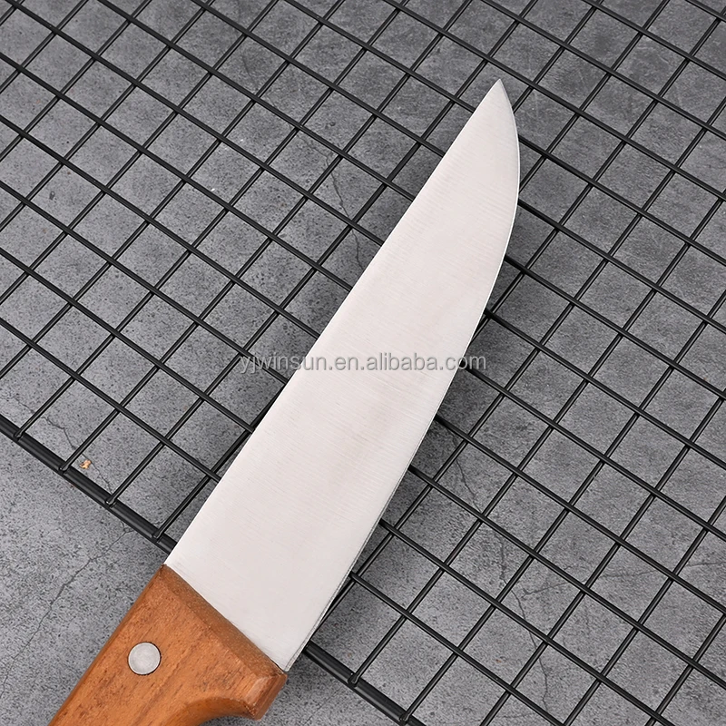 High Quality Customized Stainless Steel Butcher Knife Set Kitchen Knife Original Wood Handle Hot Sale Chef Knife Metal Blade