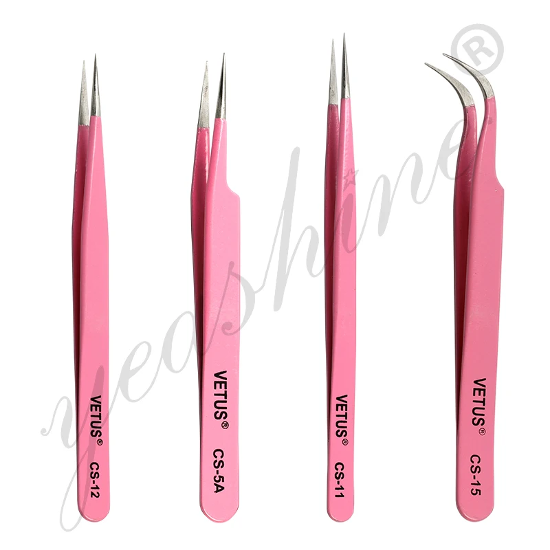 Gold Applicator Private Label Lash Single Extension Volume Eye Custom Standard Curved Eyelash Tweezer