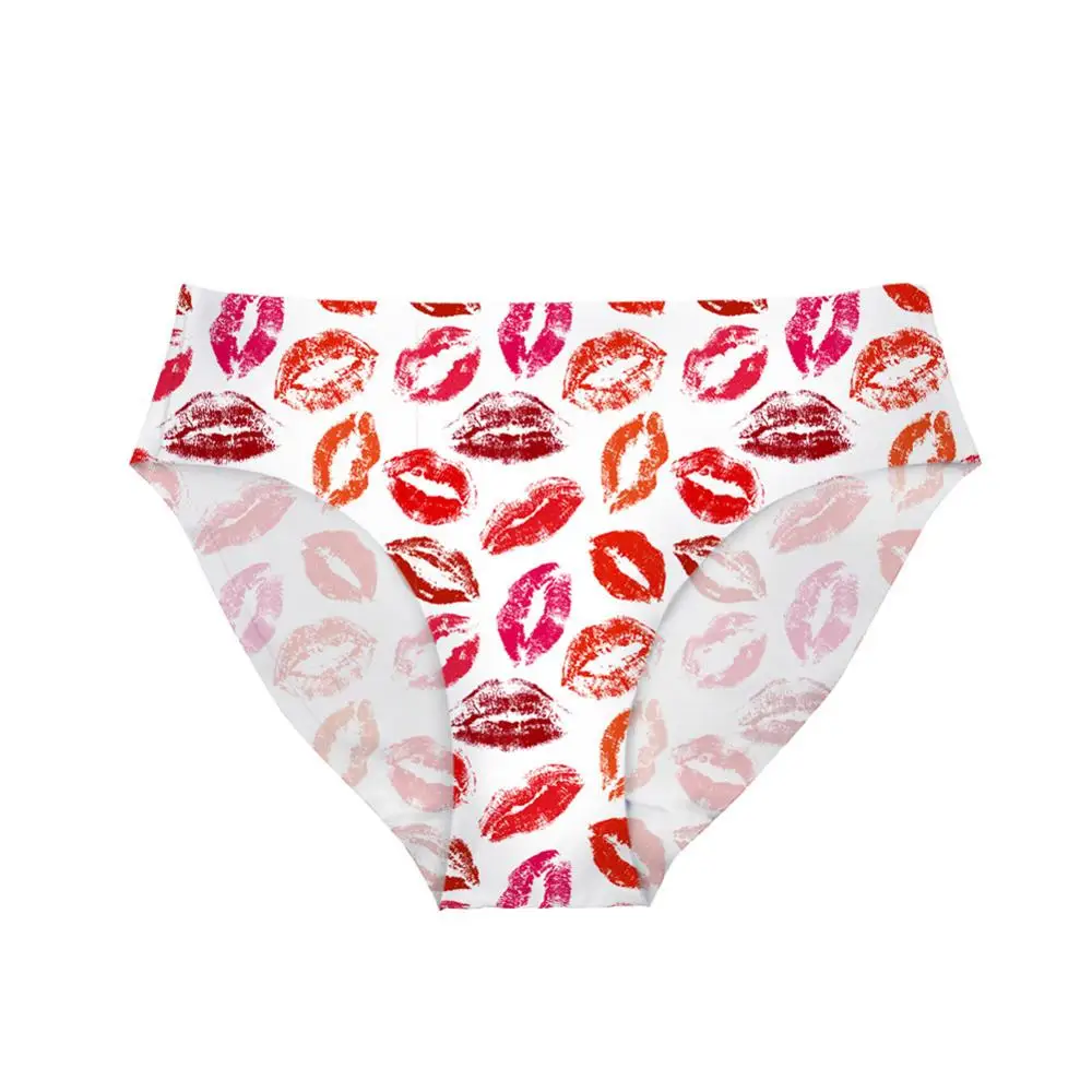 Brand Sexy Panties Women Underwear Pink Lips Thong Woman Seamless Girls Bikini mini Briefs Female Lingerie Panties