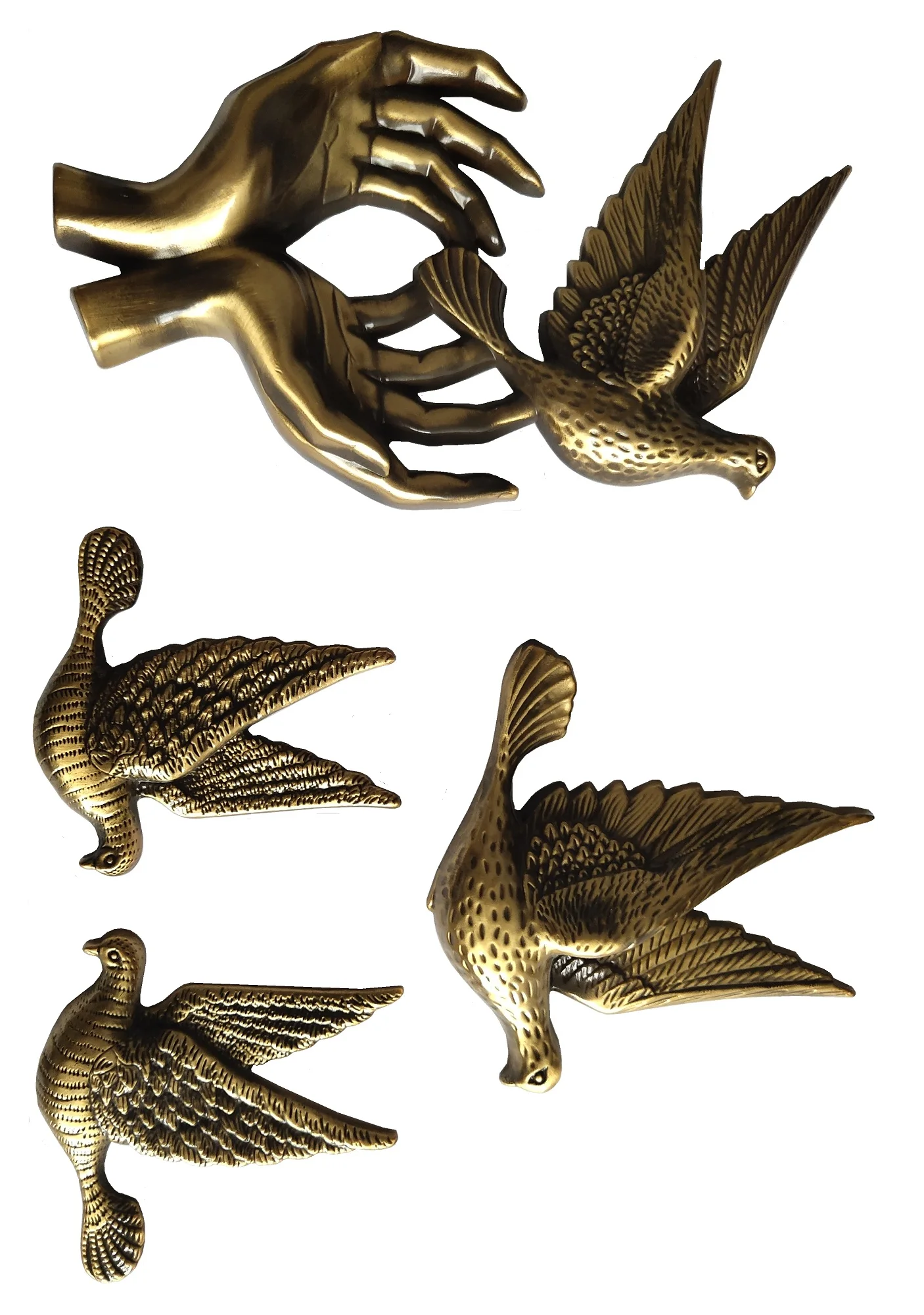 Copper bronze cast metal parts brass peaceful craft items