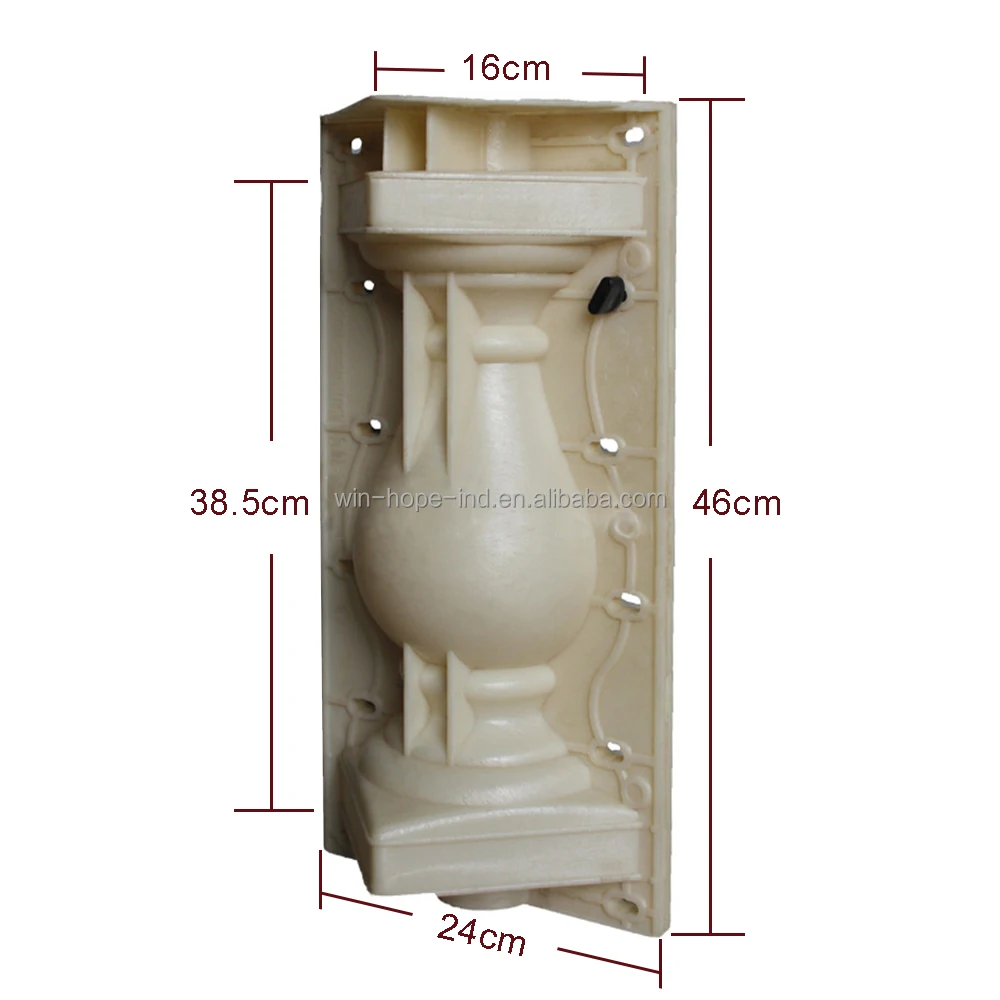  ABS resin mold plastic concrete railing pillar mould for sale balusters pillar mould custom plastic mold for sale fence pillar plastic concrete mold for sale