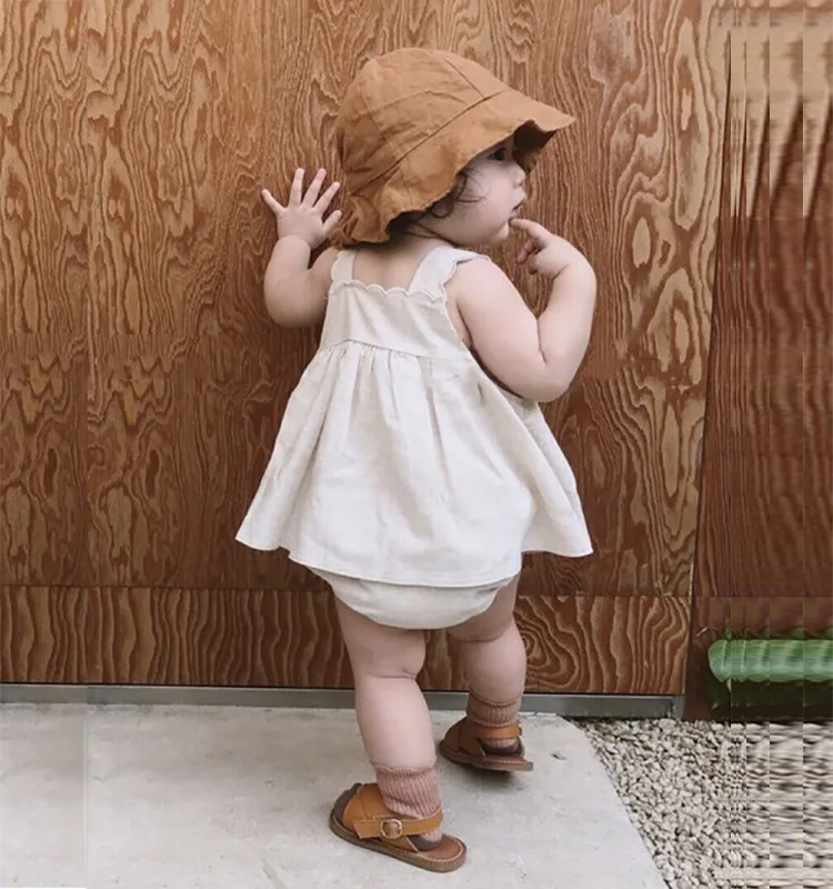 0-1-2year летняя одежда для новорожденных повседневный комбинезон платья vestido de ninas летние молодежные комплекты детской одежды детская одежда Детский комбинезон с принтом в виде юбки для девочек и девушек-подростков
