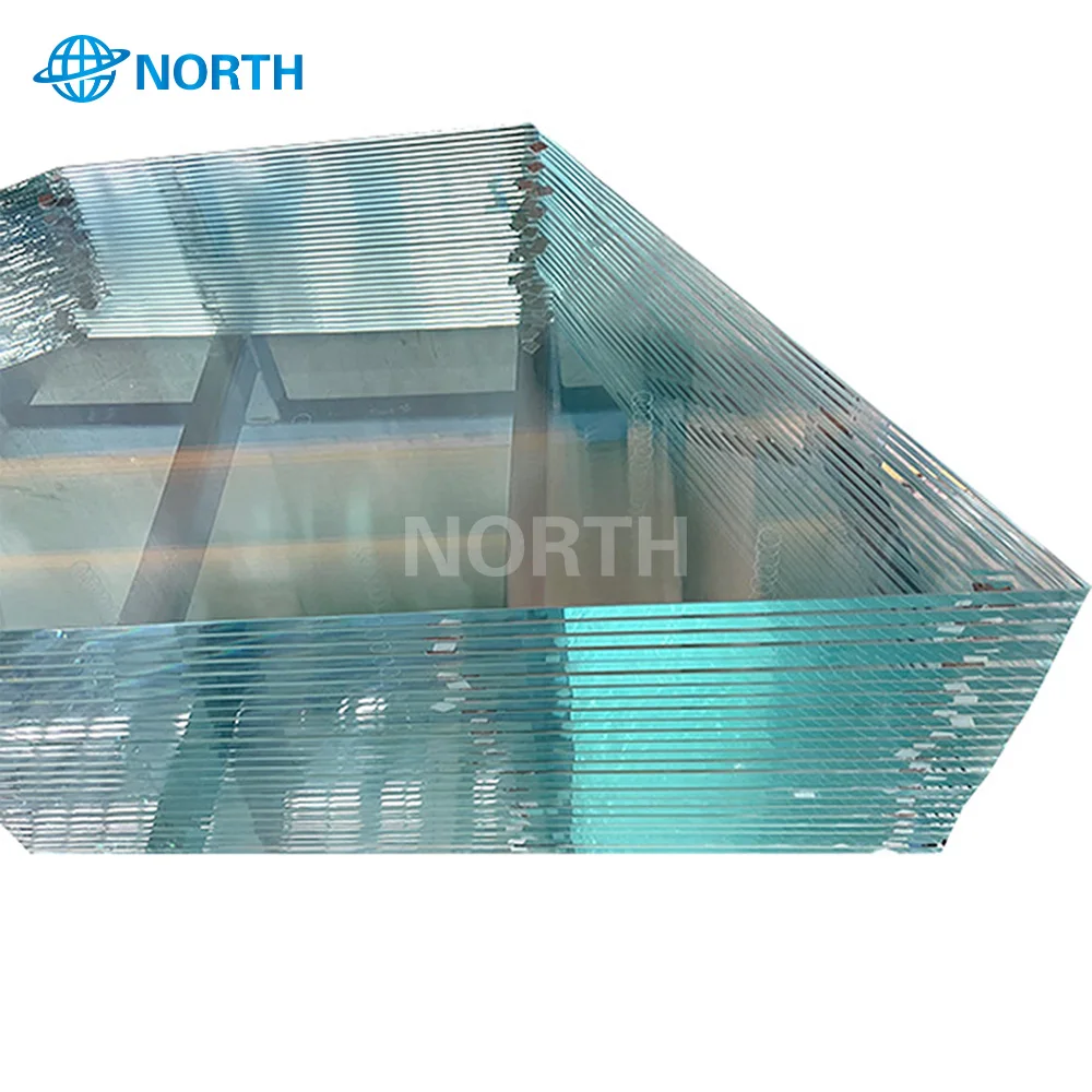 8mm clear aluminium profile double tempered glass wall windows for home