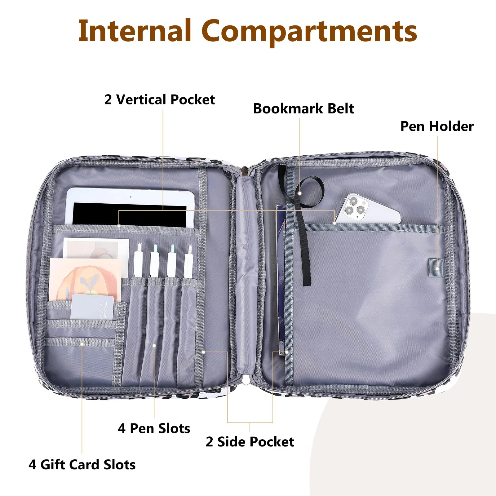 High Quality Wholesale Bible Bags for Girls Fashion Leopard Print Canvas Bible Carrier Bag Bible Protective Bag Leopard