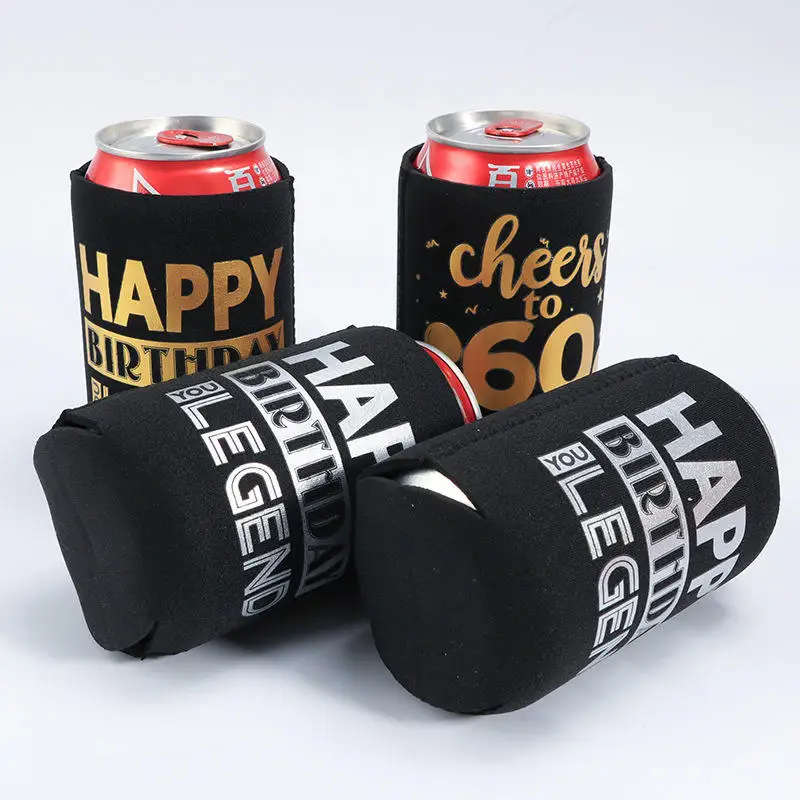 Изолированные нарукавники для пивных банок легкий кулер консервных можно стирать в машине неопрен с простроченными краями ткани