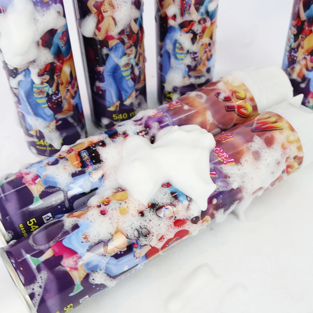 540ml 380g huge volume snow spray foam nonflammable environment protection gas artificial snow spray snow flake