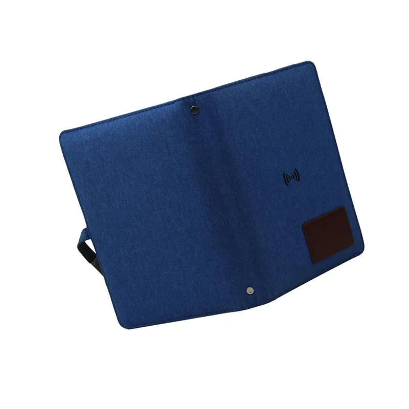 Customized Office Business Usb Flash Drives Innovation Magnetic Power Bank Wireless Charging Notebook