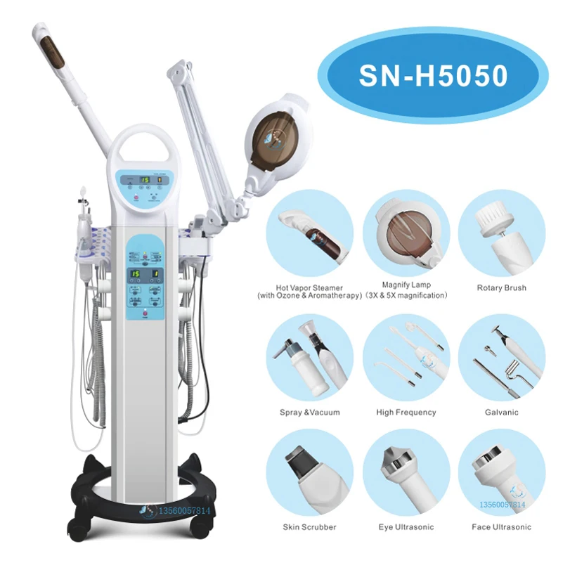 
SONIA BEAUTY EQUIPMENT SN-H5050 9 в 1 Гальваническая терапия ультразвуковой пилинг очистка кожи салон красоты 