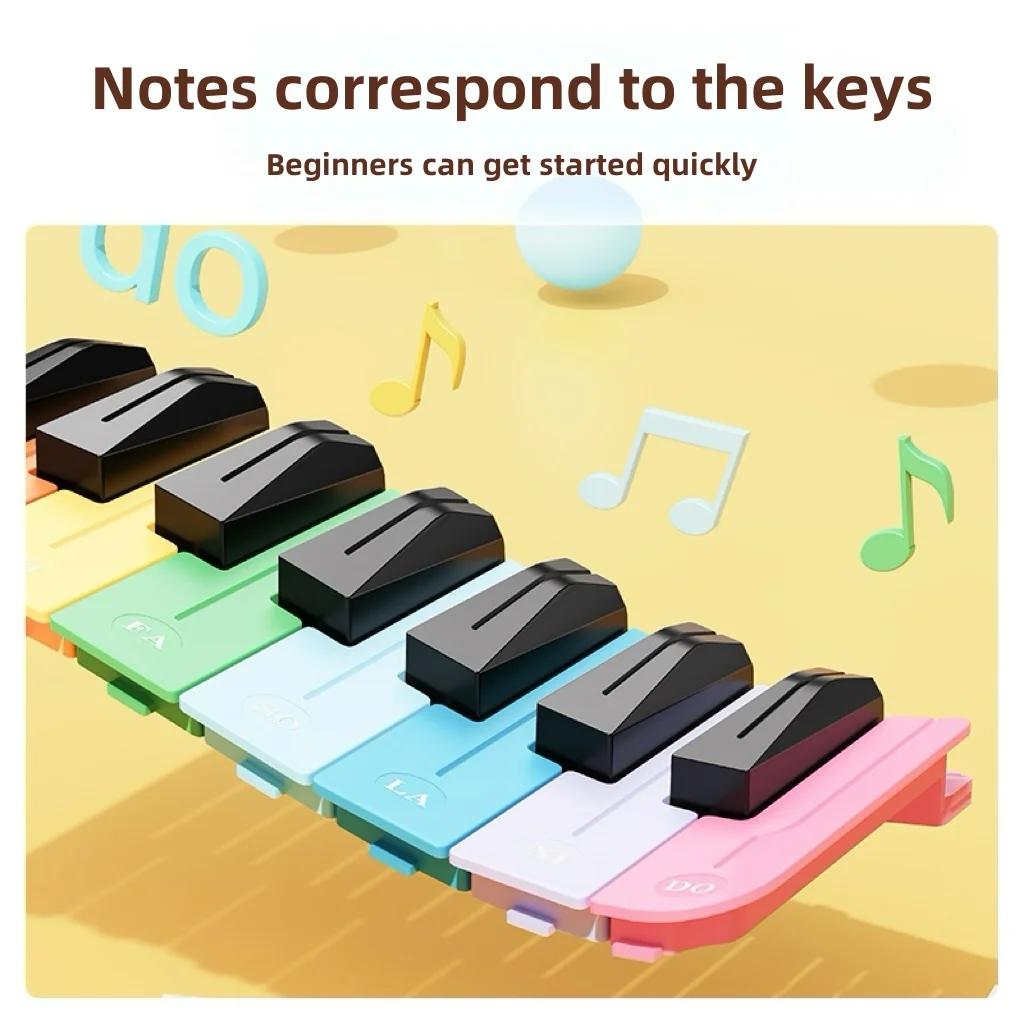 Bluetooth Speakers BT5.3 Toy Piano Keyboard for Kids Upgrade Piano Toys for 3 4 5 6 7 8 Year Old Girls Boys