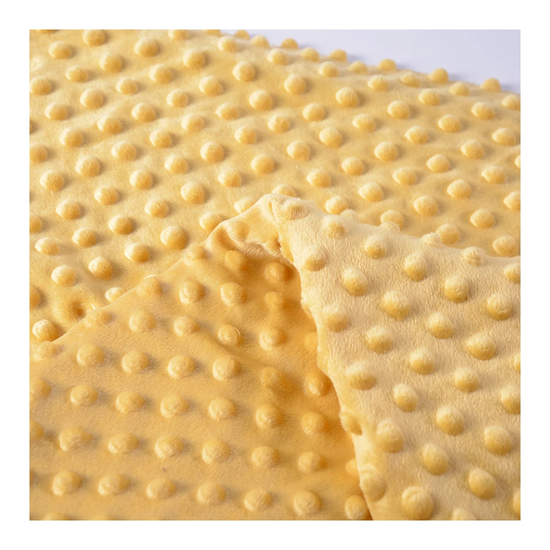 Multi Colors Soft Breathable 100% Polyester Plush Minky Dot Toy Fabric