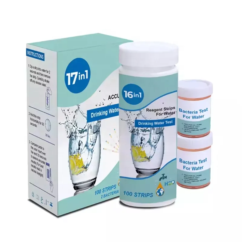 Good selling 2024 CE ISO Bacteria Tests Strips 17 in 1 test kits hardness coli for Drinking Water