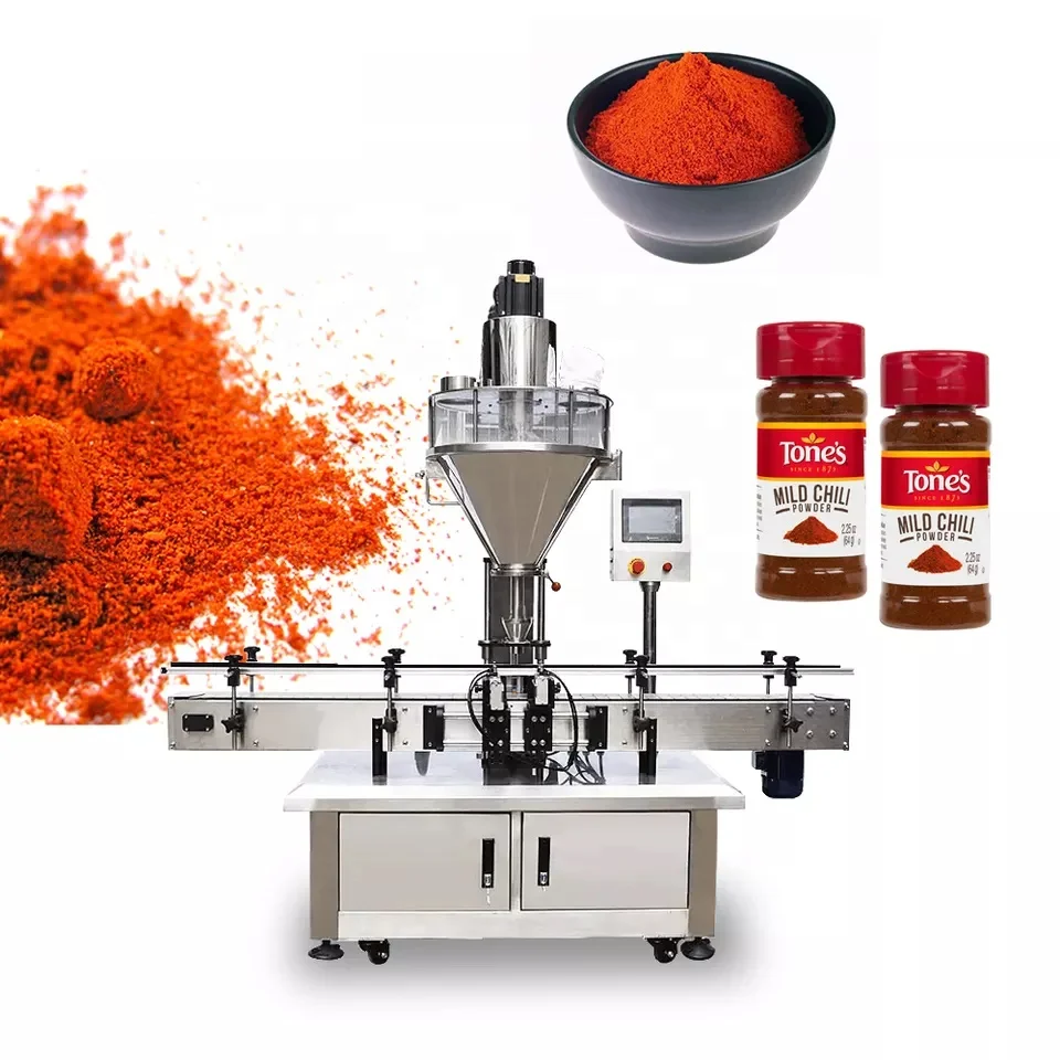 Top Y stainless steel PLC control bottle jar rice protein flour semi-auto milk powder weighing filling machine