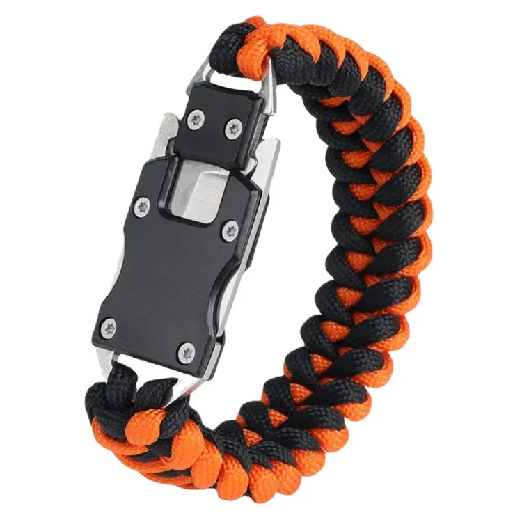 KongBo Outdoor Survival Bracelet with Parachute Fashion Gadgets Para Cord for Camping & Hiking