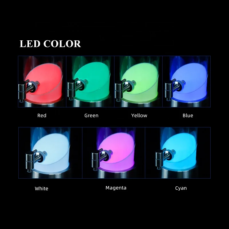 Stainless steel Draft Beverage Beer Dispenser portable light Tower with LED Lights