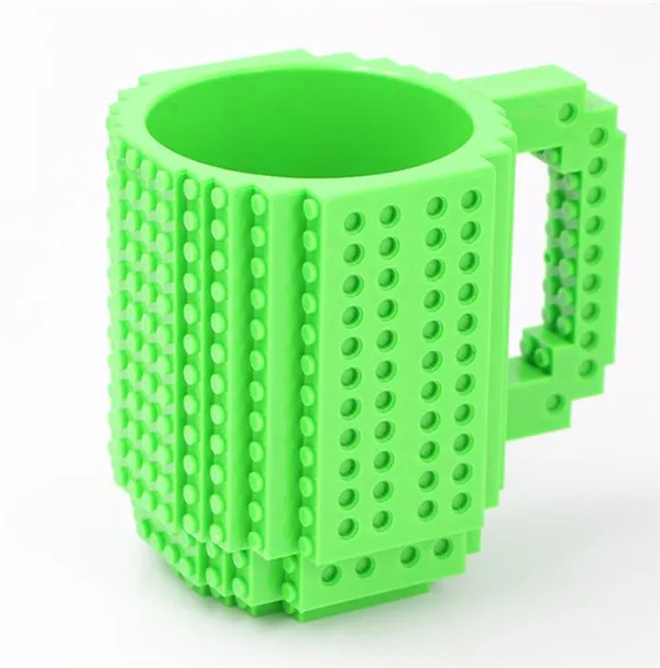 Creative Christmas Gift Diy Block Puzzle Mug For Kids Build-On Brick Mug Lego  Cup