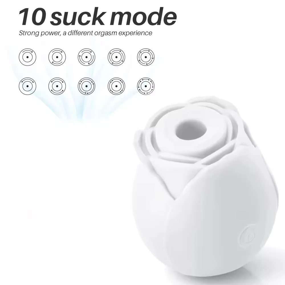 Glow In The Dark Rose Vibe Clitoral Sucking Vibrator Nipple Sucker Clitoris Stimulator Glowing Rose Vibrator Women Sex Rose Toy