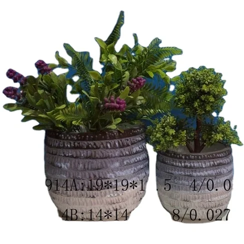 
Wholesale Nordic Art Concrete Garden Decor Balcony Flower Pots for Home and Garden Decoration Gradient Style 