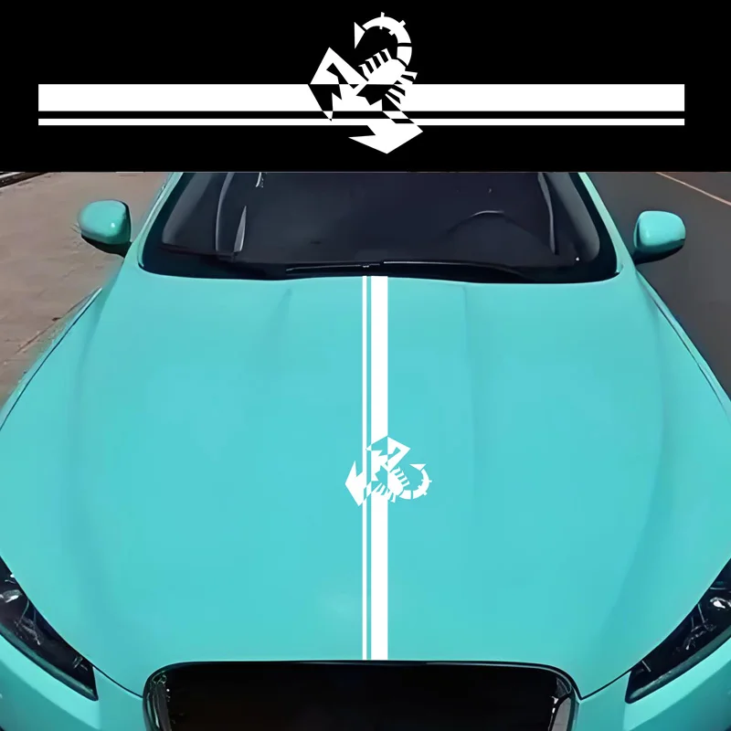 Scorpions Racing Stripes Vinyl Decals Luxury Design Latte Body Modification Stickers Personalized Car Emblem Letter