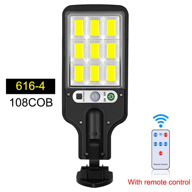 Solar Street Light With RC Outdoor Solar Wall Lamp Waterproof Motion Sensor Security Lighting For Garden