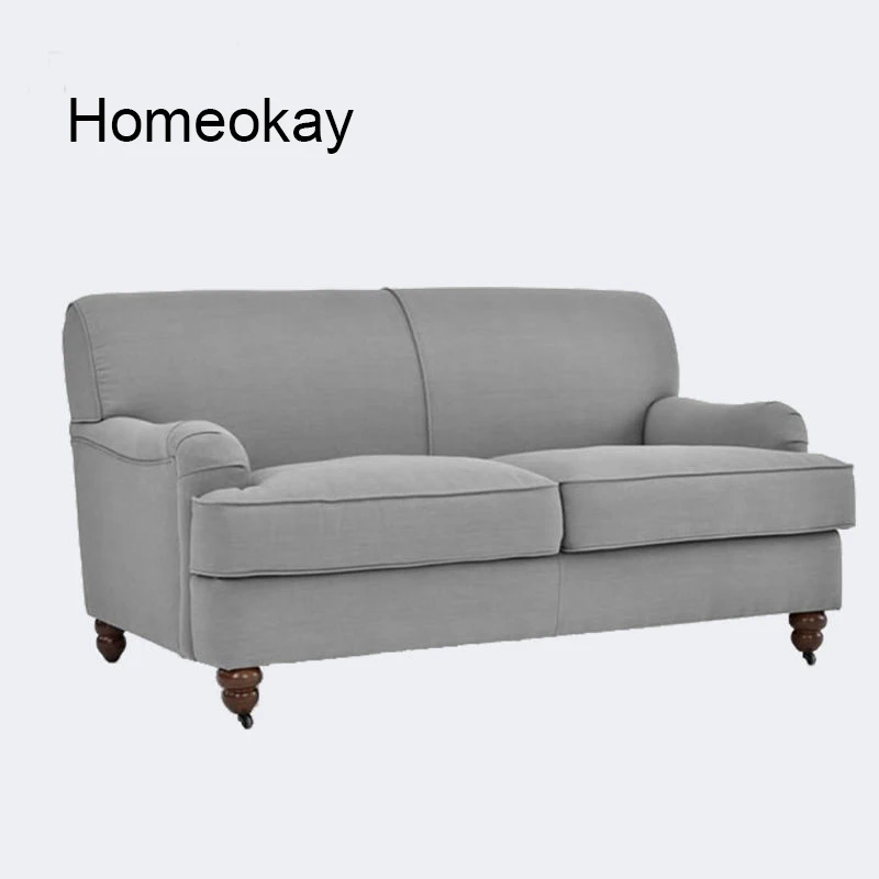 Homeokay Modern luxury designs living room  upholstery fabric two seat sofa