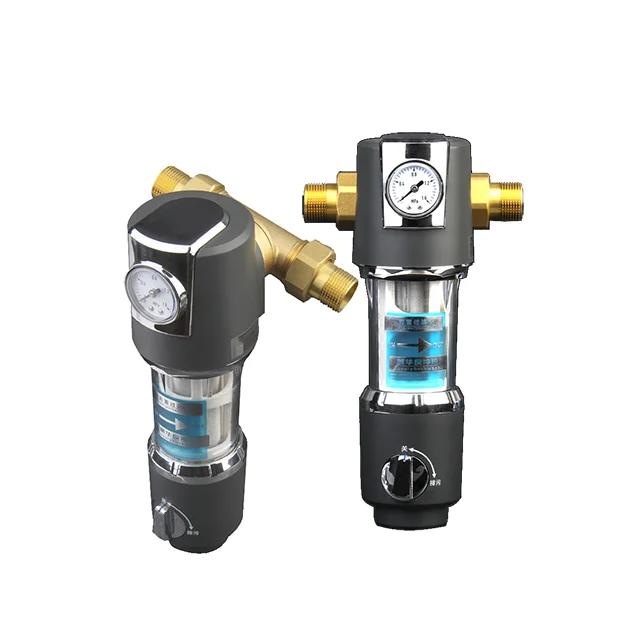 factory price 40 micron whole house backwash water filter with Scrapper