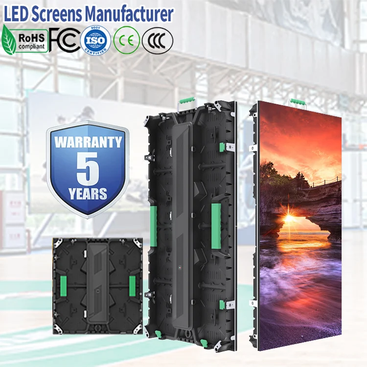 4x3m Complete Package 500x1000mm 500x500mm Led Panel P2.6 P3.91 Easy Installation Led Display For Dj Booth Concert Church