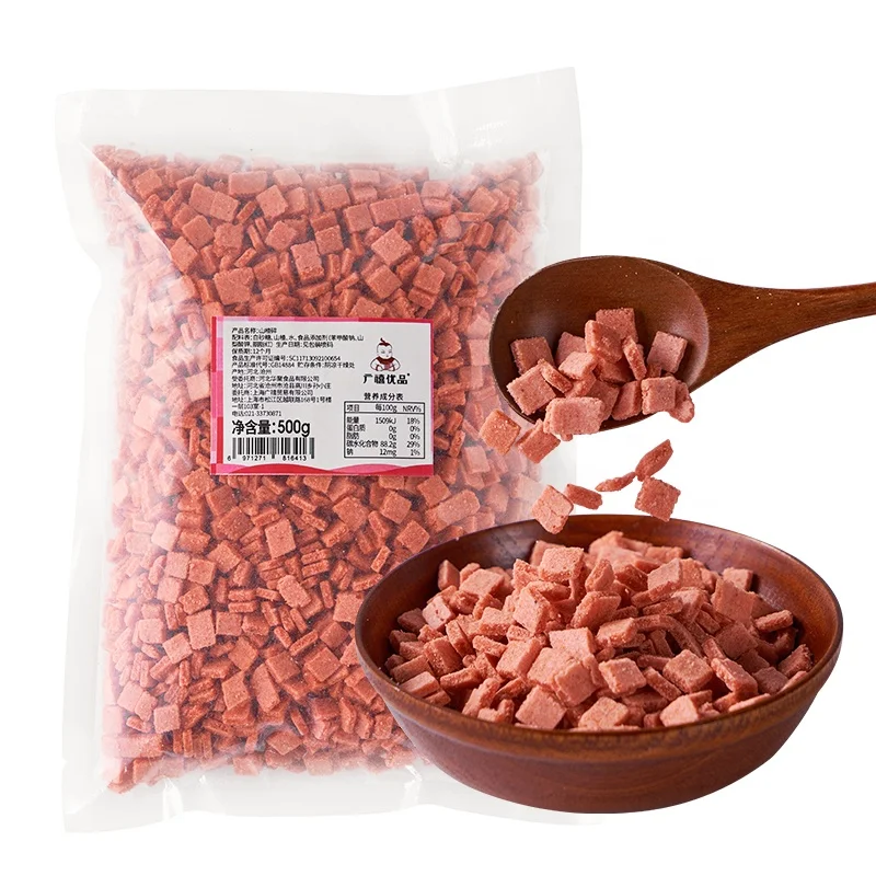 500 г оптовая продажа китайские закуски фрукты сухие рубленые Боярышники хлопья для