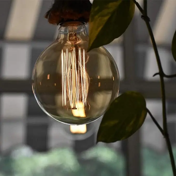 Hot Sale G80 40w globe Edison Incandescent Lamp antique decorative home tungsten filament vintage style bulb