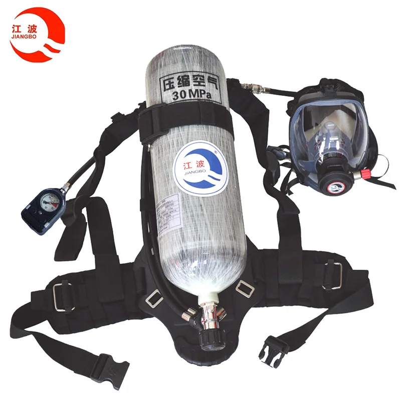 Audible and visual warning alarm system for scba