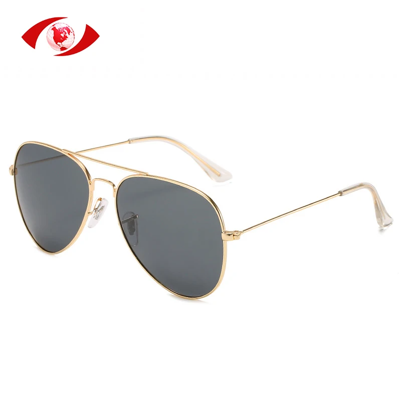 TAC polarized lens large metal aviation oversized sunglasses men women fashion metal pilot eyewear