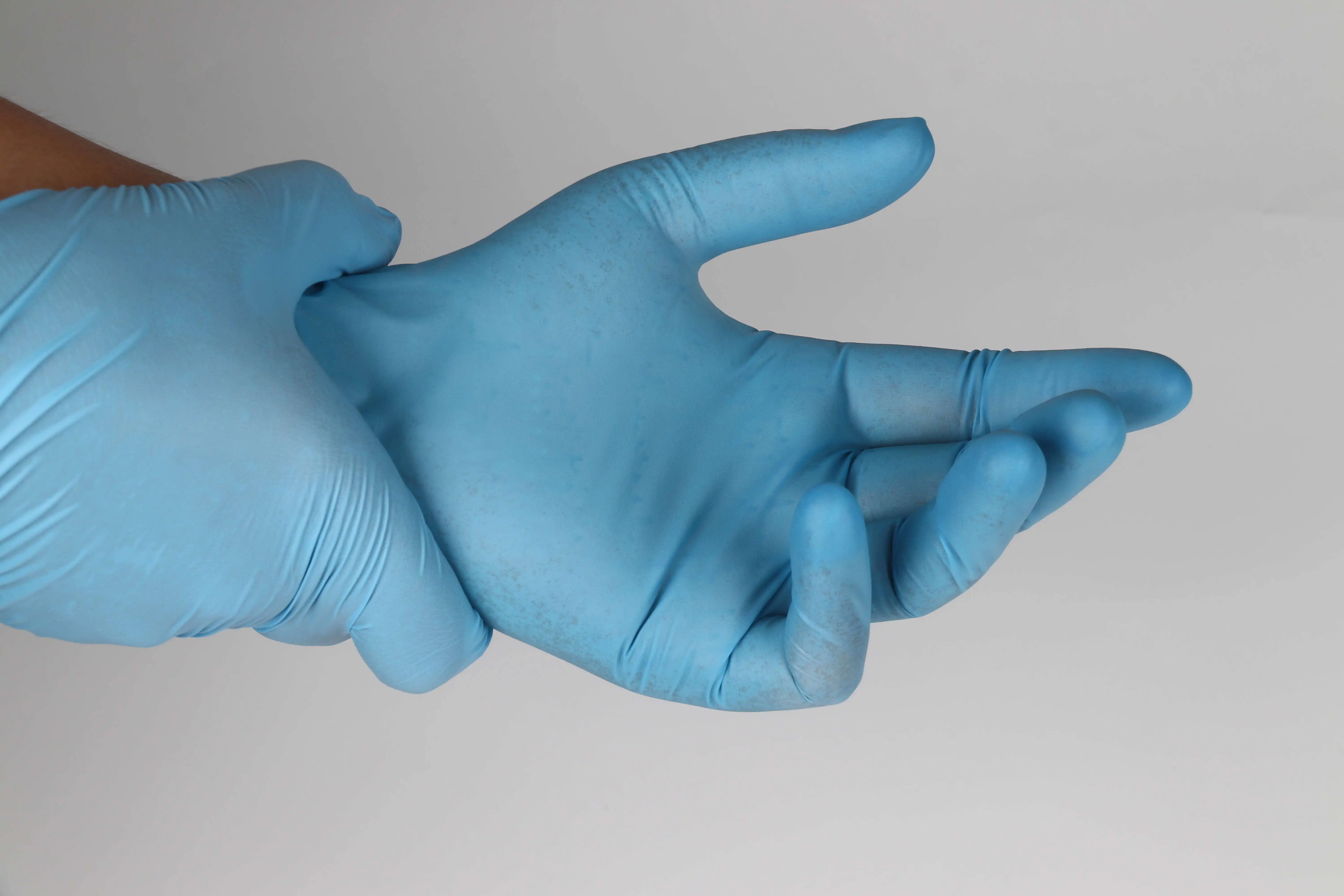 FACTORY PRICE HIGH QUALITY BLUE NITRILE GLOVES DISPOSABLE POWDER-FREE LATEX PVC VINYL NITRILE BLEND GLOVES