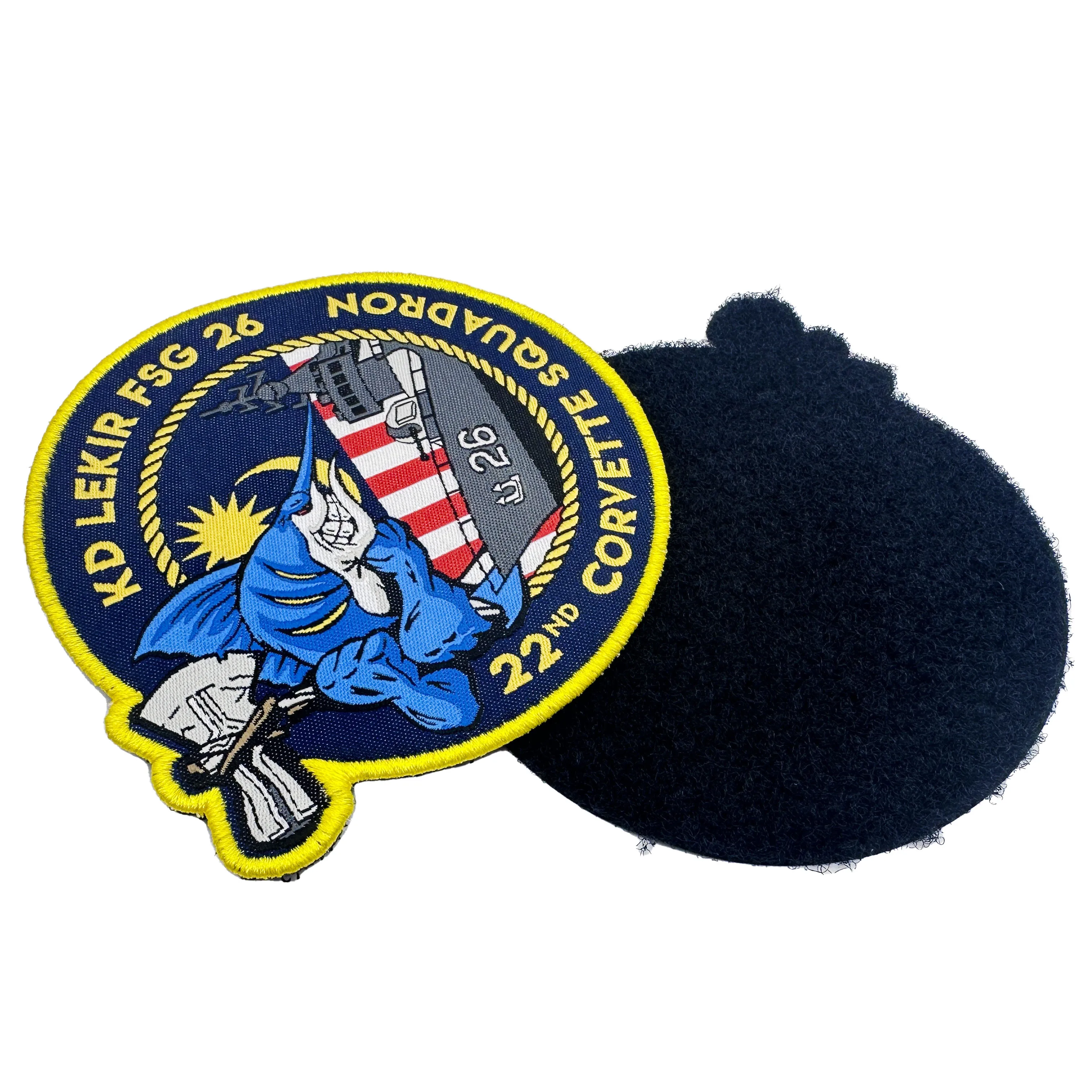 Parches Bulk New Design Custom Made Club Name Logo Woven and Embroidery Badges Patches for Clothing Made of Chenille Fabric