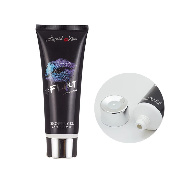 100ml 3.3oz Empty Matte Black Soft Tubes Refillable Plastic Lotion Squeeze Cosmetic Packaging Cream Tube Flip Lids Container