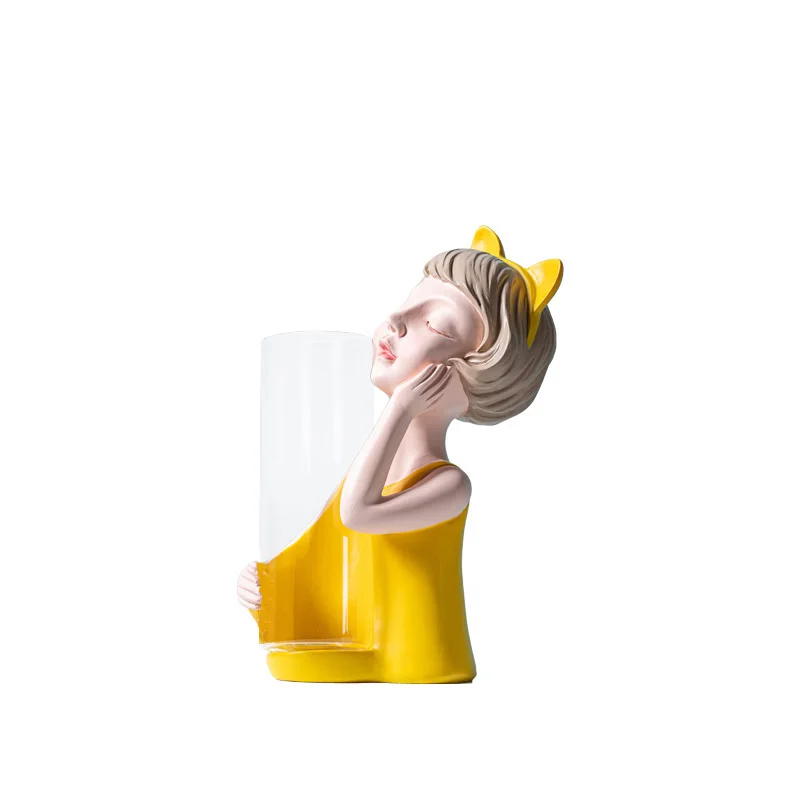 Girl Home Decoration Birthday Gift Home Decoration Flower Girl Resin Crafts Sculpture