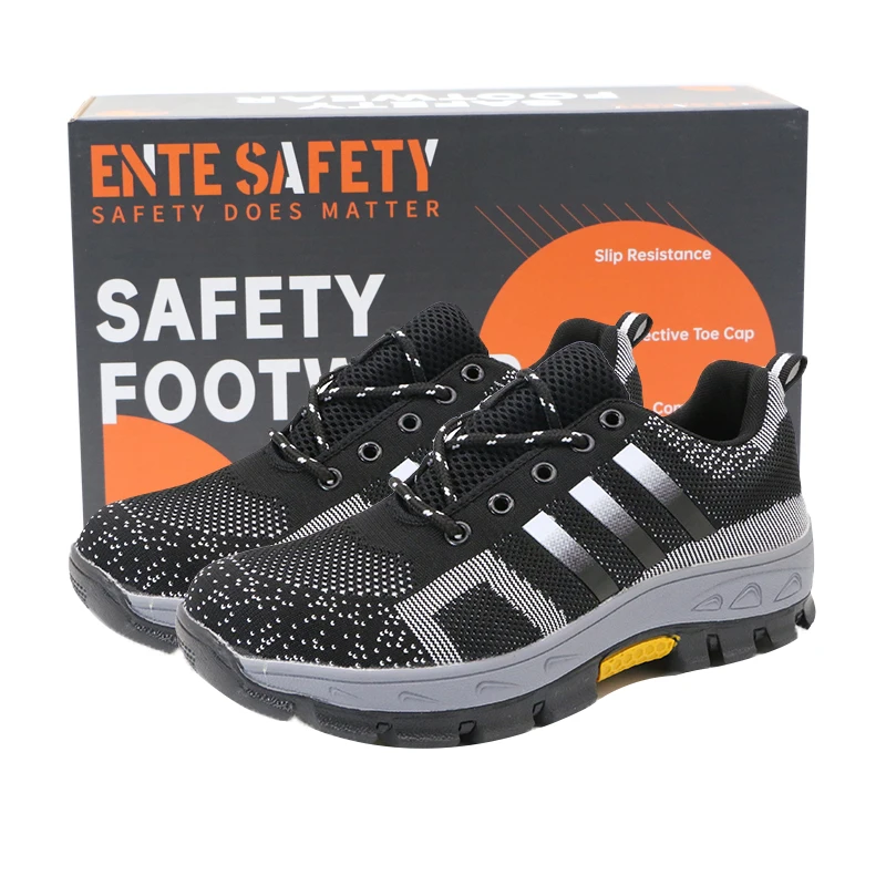 ENTE SAFETY Wholesale cheap cat shoes safety breathable upper working sneaker steel toe sports safety shoes for men