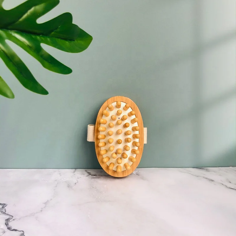 Direct factory wholesale OEM customized handheld bamboo wood massage tool wooden body massager