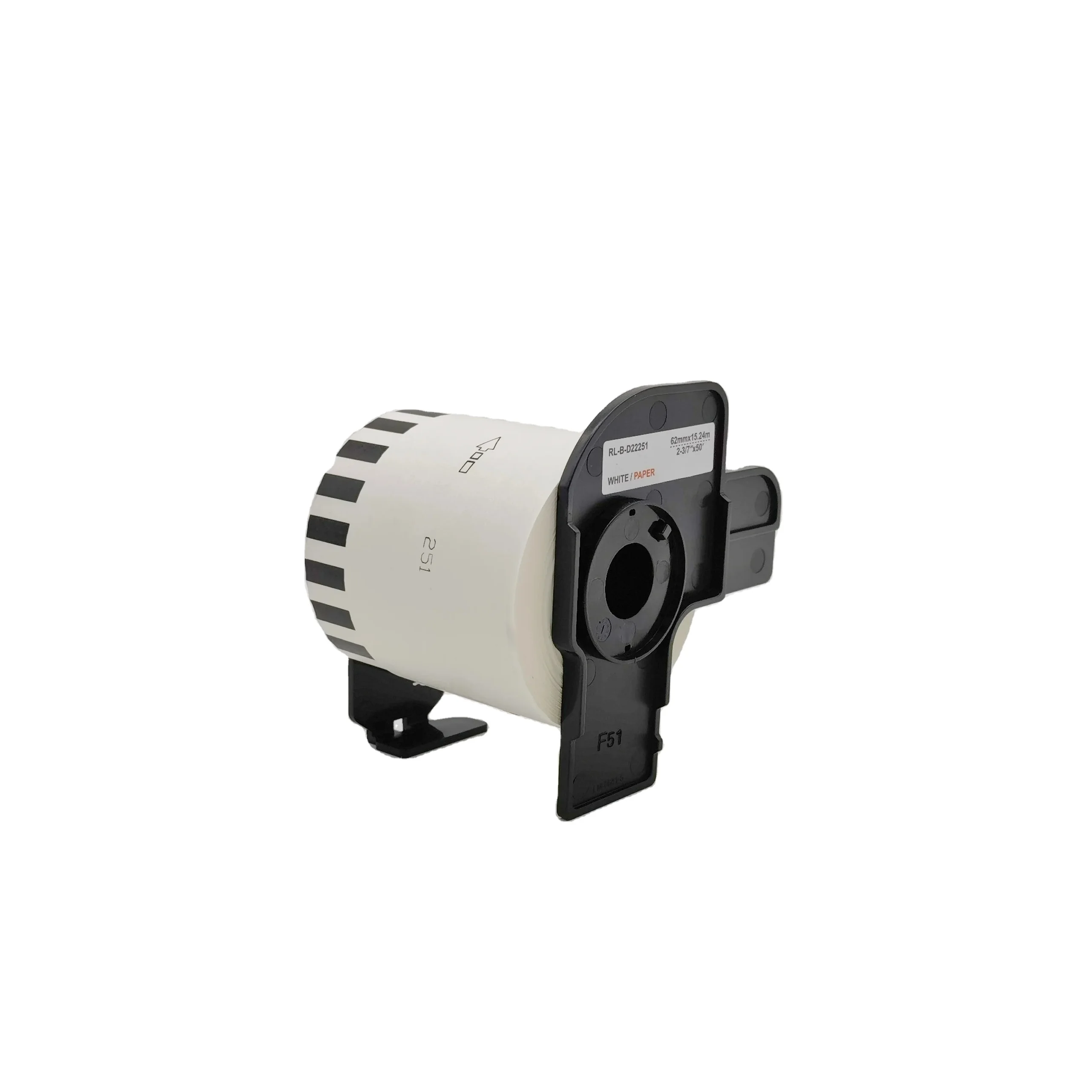 Прямая поставка совместимые с Brother этикетки DK-22251 62 мм * 15 24 м непрерывные черные и красные на белой термобумаге